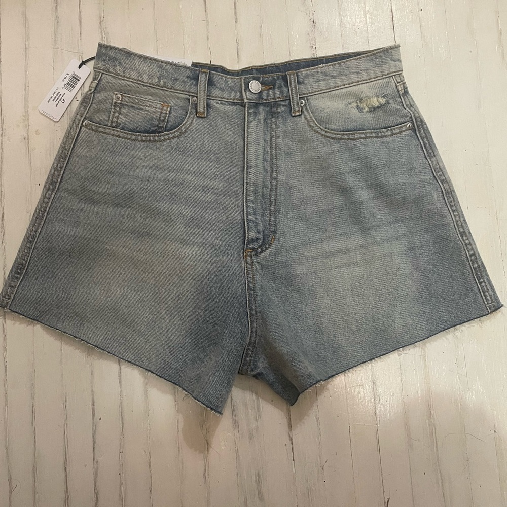 WeWoreWhat High Waisted Denim Shorts NWT
